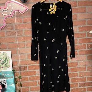 Cute Daisy pattern Stretch  Floral Dress